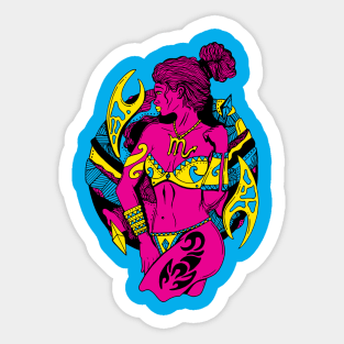 CMYK Scorpio Beauty Sticker